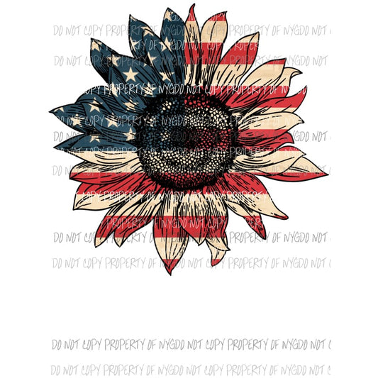 Sunflower Flag 3 Sublimation transfers Heat Transfer