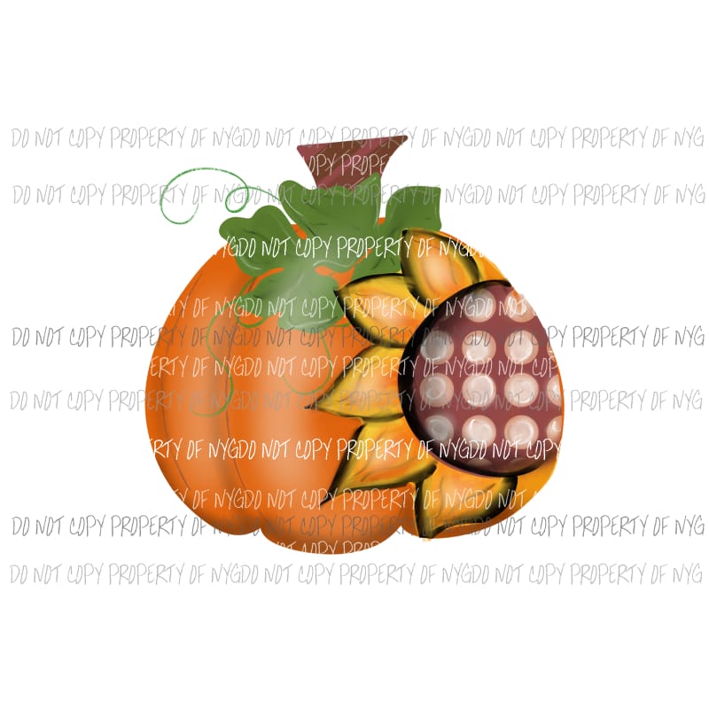 sunflower pumpkin Sublimation transfers Heat Transfer