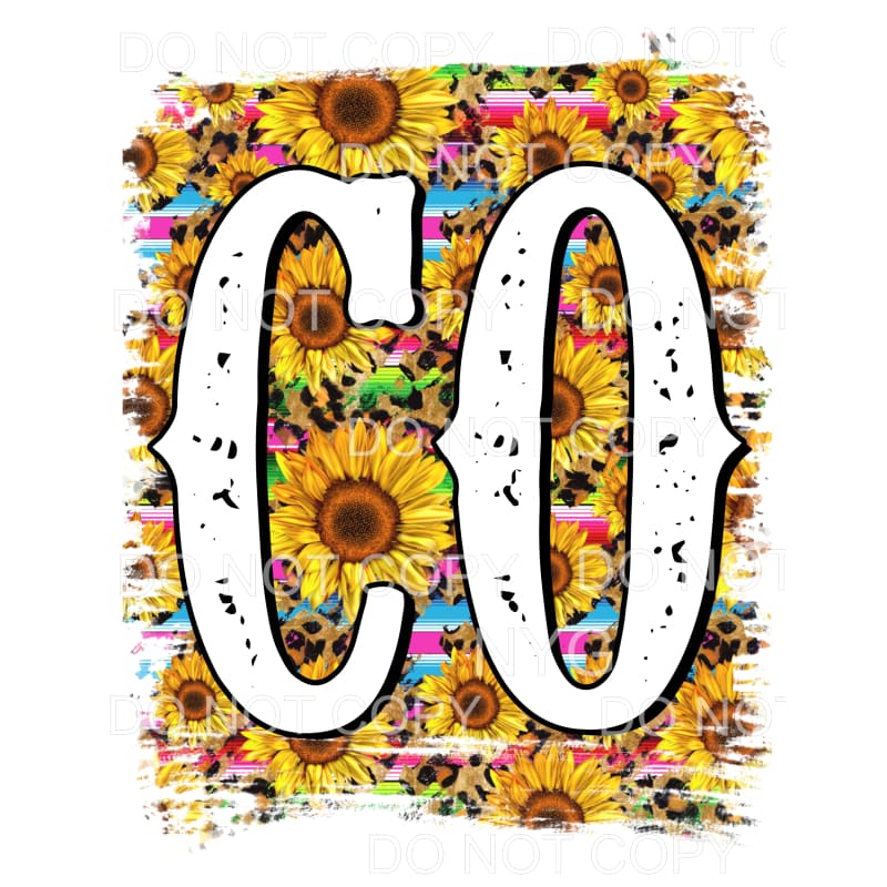 Sunflower Serape States All states in drop down menu 