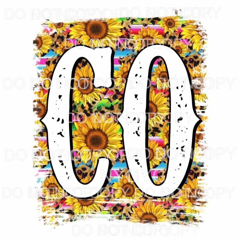 Sunflower Serape States All states in drop down menu 