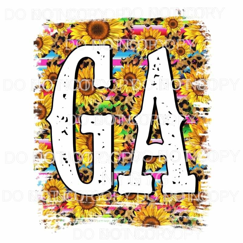 Sunflower Serape States All states in drop down menu 