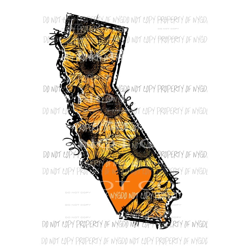 SUNFLOWER States All states in drop down menu sublimation transfer state Heat Transfer