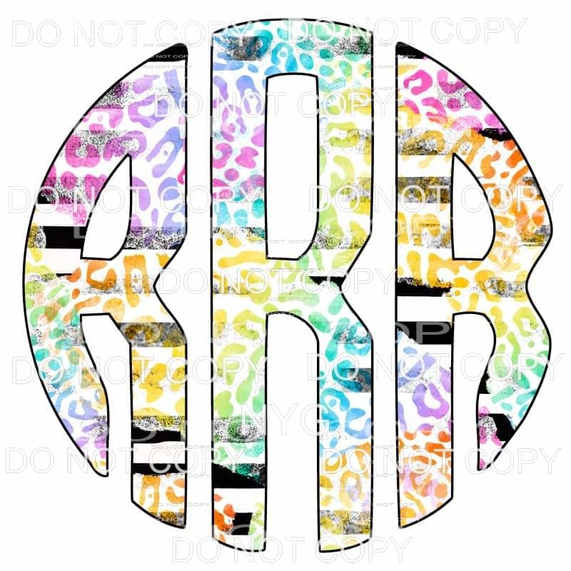 Sunflower Turquoise monogram letters put letters in notes 