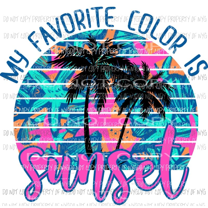 Sunset Sublimation transfers Heat Transfer