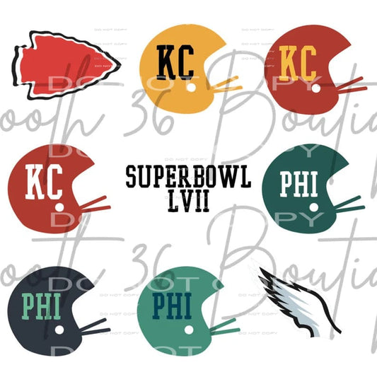 Super bowl 2023 # 8019 Sublimation transfers - Heat Transfer