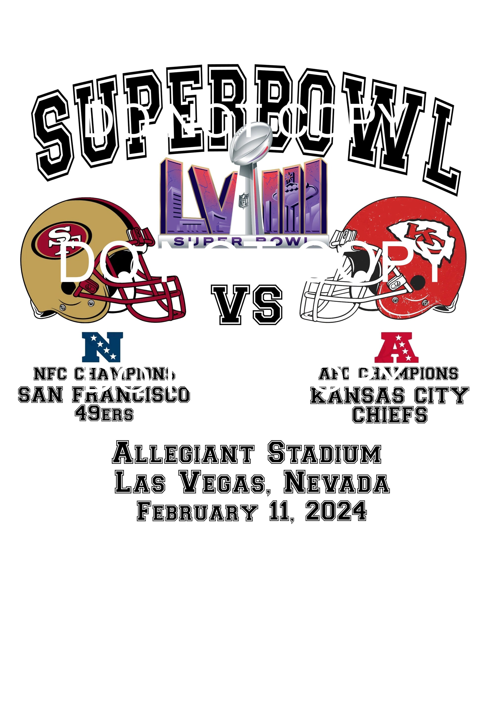 superbowl chiefs 49ers 1 Sublimation transfers - Heat