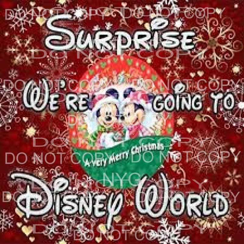 Surprise We’re Going To Disney Mickey Minnie A Very Merry 