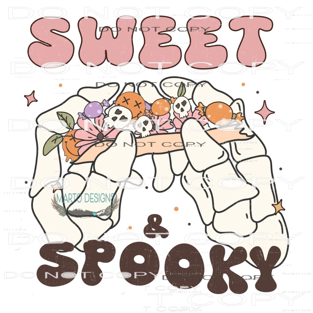 Sweet And Spooky #6829 Sublimation transfers - Heat Transfer