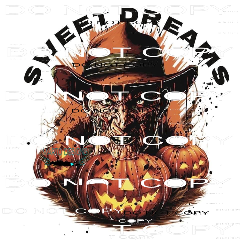 Sweet Dreams horror # 1004 Sublimation transfers - Heat