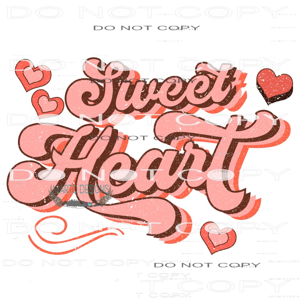 Sweet Heart #9123 Sublimation transfers - Heat Transfer