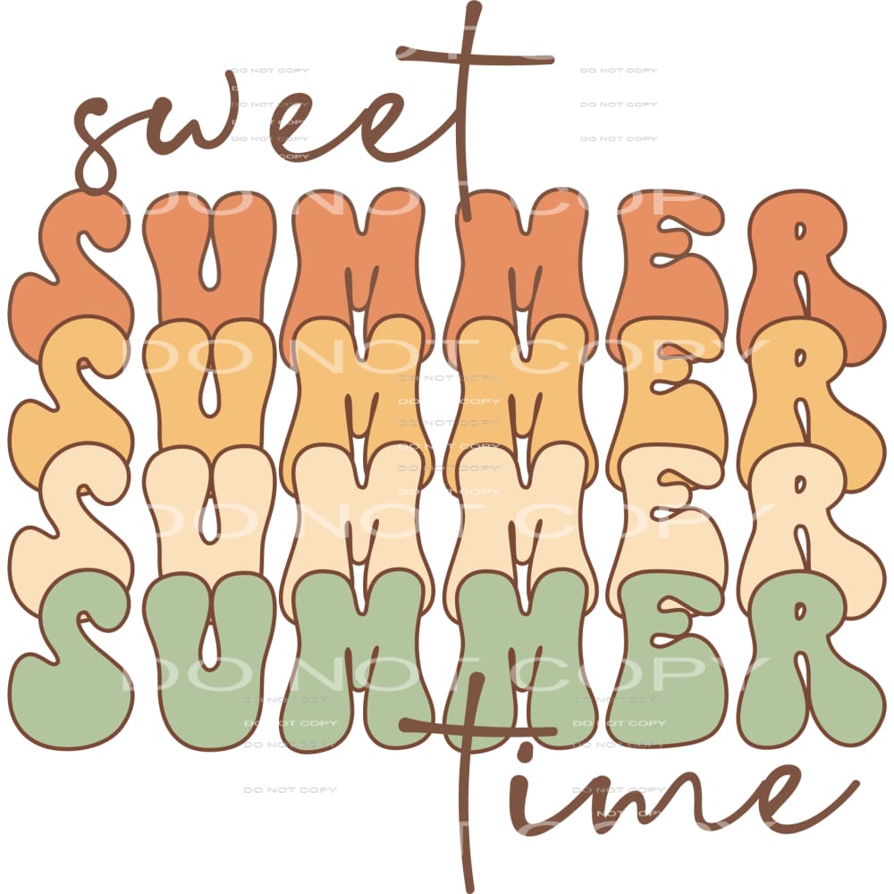 Sweet Summer Time #5082 Sublimation transfers - Heat