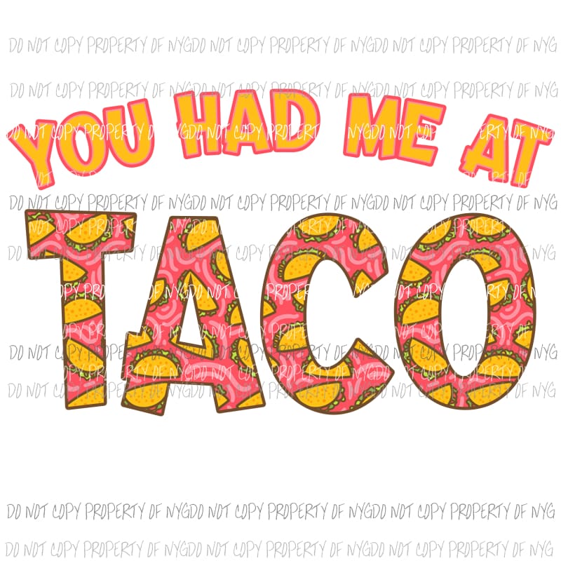 taco sublimation transfer Heat Transfer