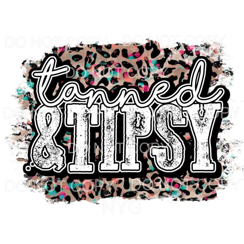 Tamed & Tipsy Colorful Leopard Sublimation transfers - Heat 