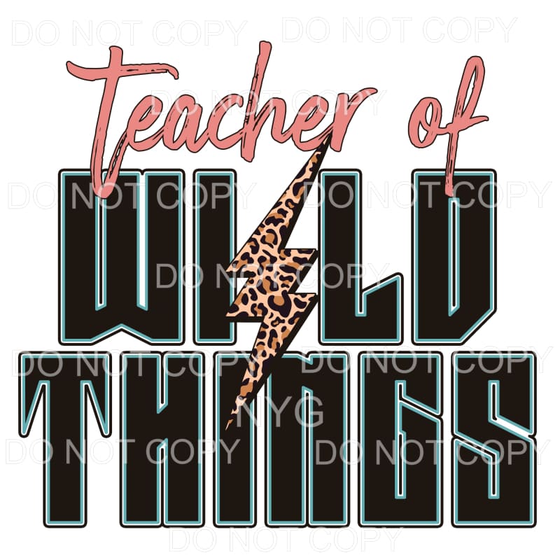 Teacher Of Wild Things Leopard Lightning Bolt #664 