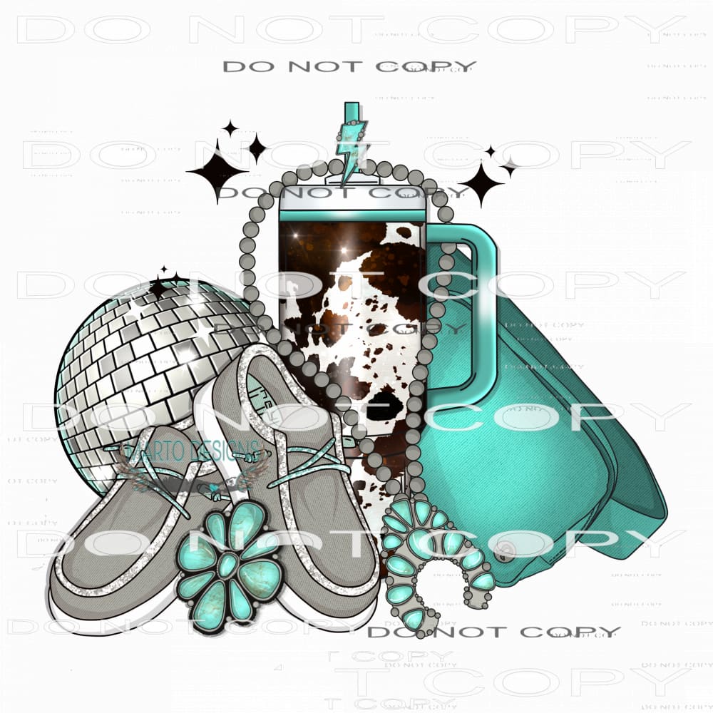 Teal Hey Dudes #7653 Sublimation transfer - Heat Transfer