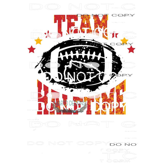 Team Halftime Chiefs Sublimation transfers - Heat Transfer