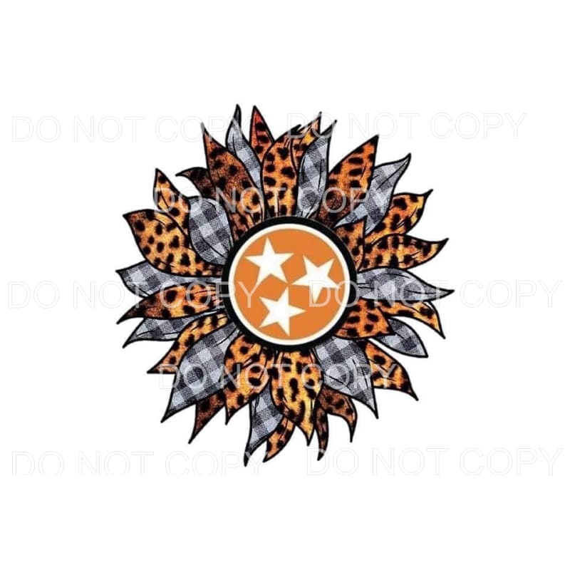 Tennesse Orange Tri Star Sunflower Leopard Black Plaid #1913