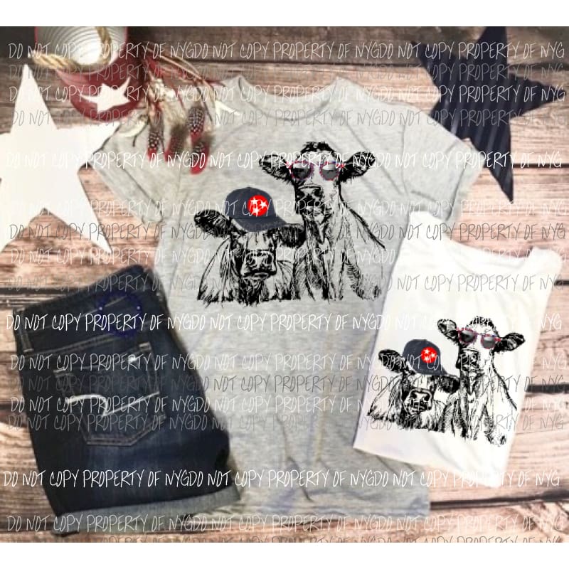 Tennessee cows Sublimation transfers Heat Transfer