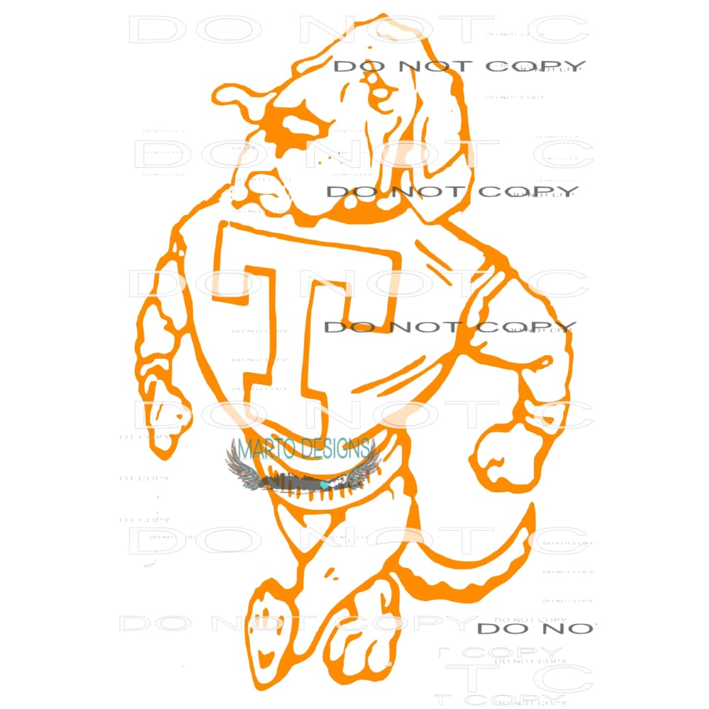 Tennessee dog smokey # 9942 Sublimation transfers - Heat