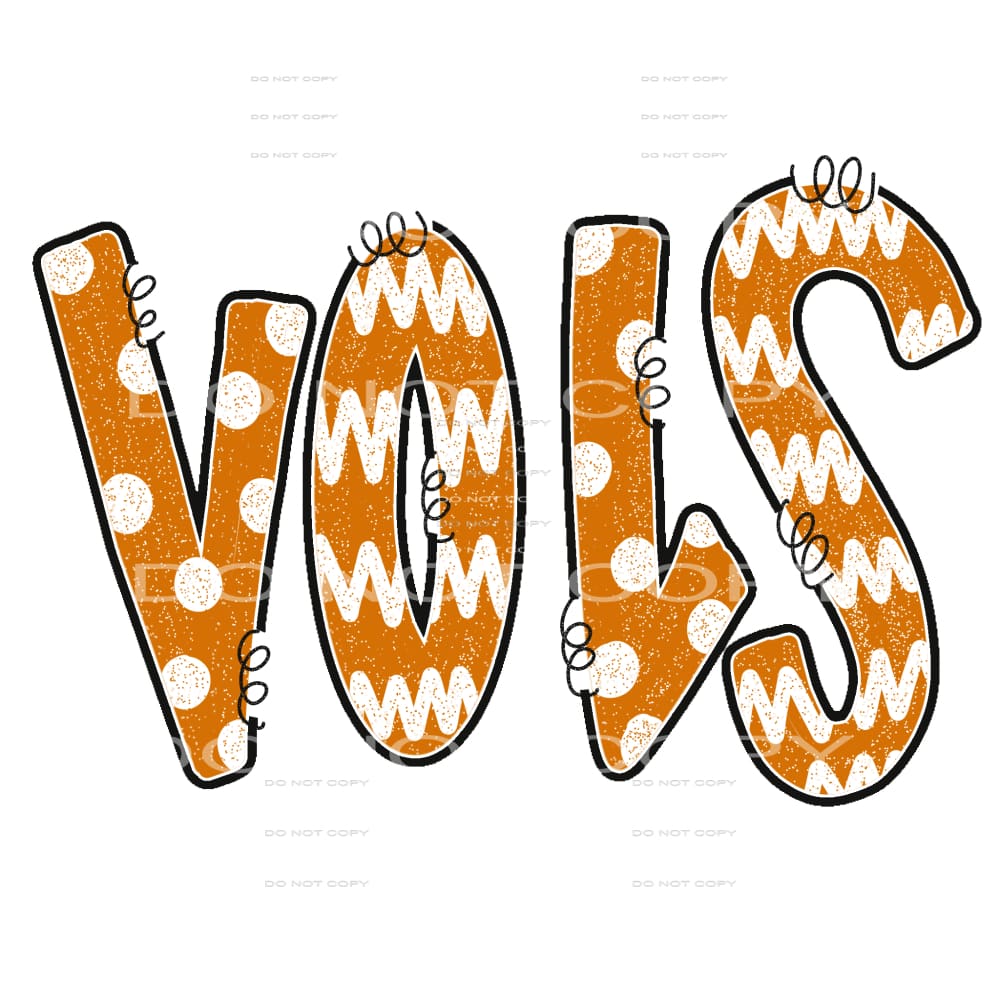 Tennessee vols #7656 Sublimation transfers - Heat Transfer
