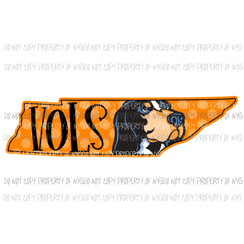 Tennessee Volunteers state Sublimation transfers Heat Transfer