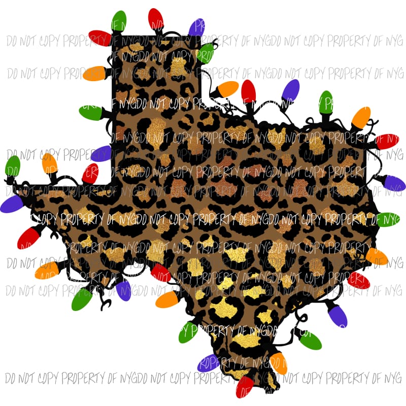 texas cheetah lights Sublimation transfers Heat Transfer