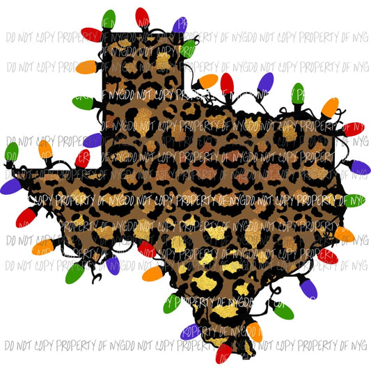 texas cheetah lights Sublimation transfers Heat Transfer