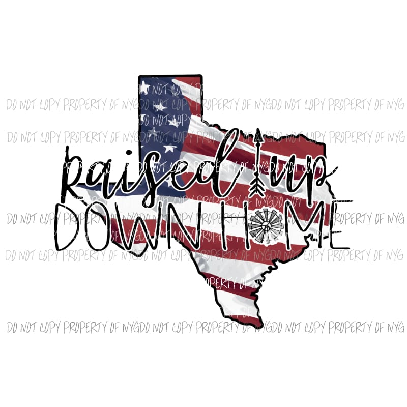 Texas State Americana Sublimation transfers Heat Transfer