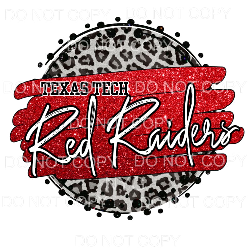Texas Tech red raiders # 643 Sublimation transfers - Heat 