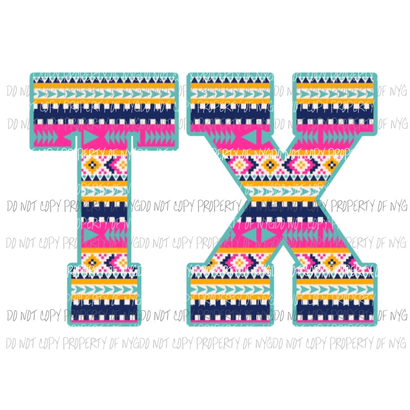 Texas TX aztec Sublimation transfers Heat Transfer