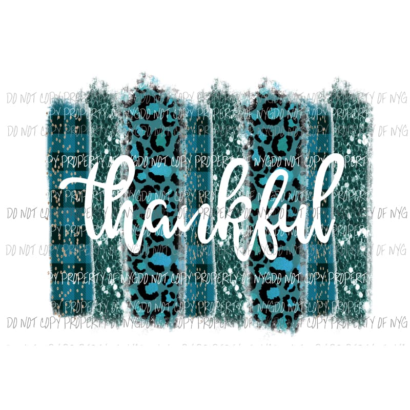 Thankful Paint Palette 2 Sublimation transfers Heat Transfer