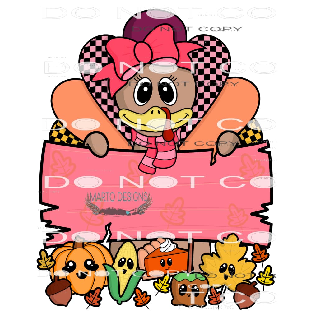 Thanksgiving Name Girl #8228 Sublimation transfers - Heat