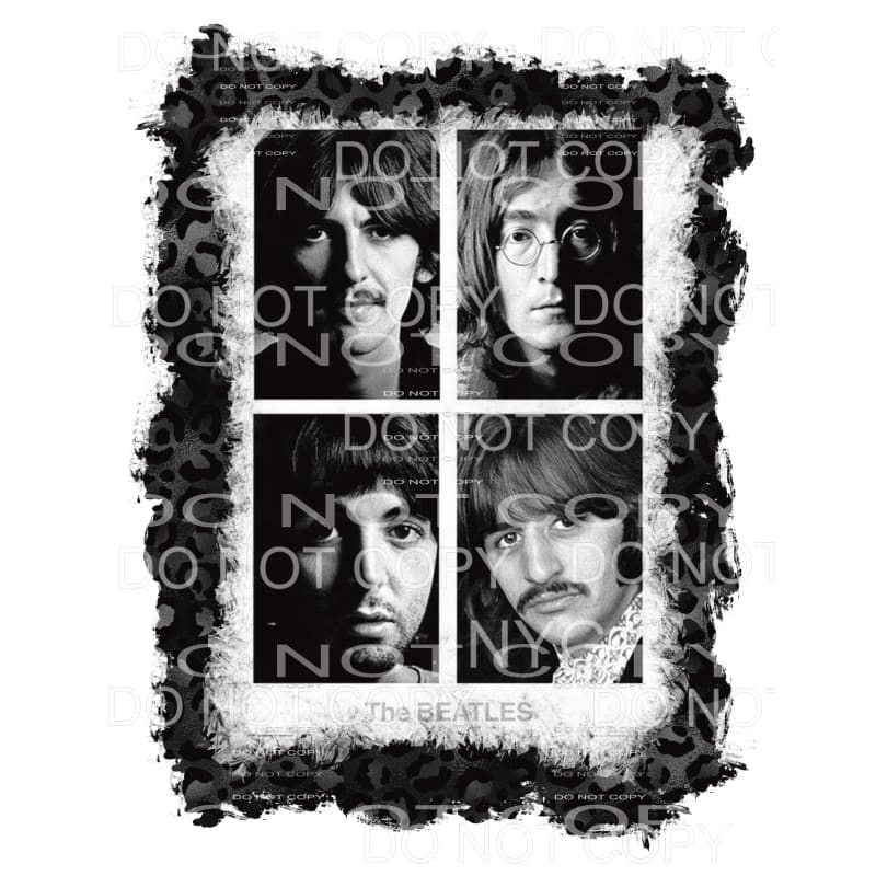The Beatles Leopard Frame Sublimation transfers - Heat 