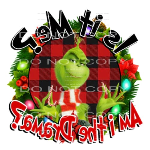 the Grinch #7752 Sublimation transfers - Heat Transfer