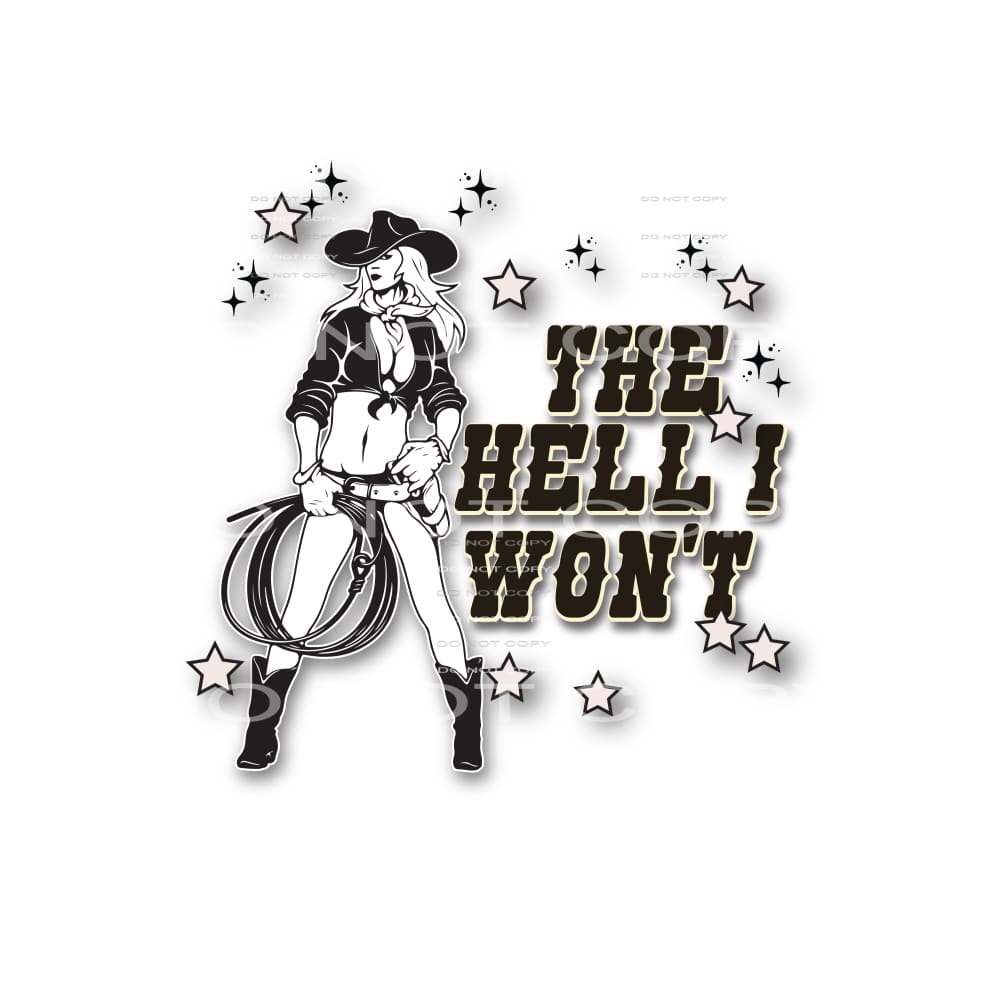 The hell i wont # 268 Sublimation transfers - Heat Transfer