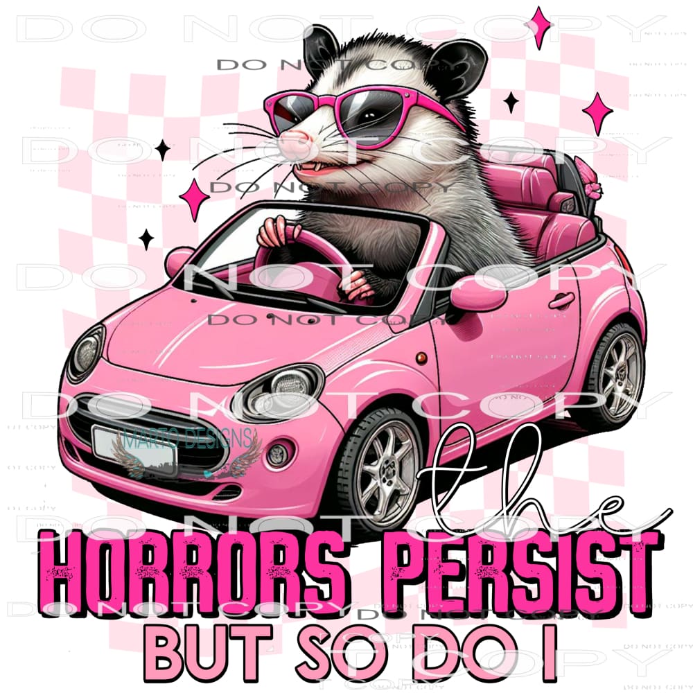 The Honors Persist Bus So Do I #9545 Sublimation transfers -