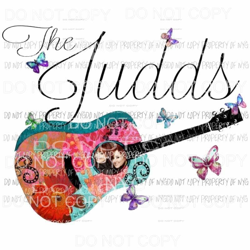 The Judds Guitar Sublimation transfers Heat Transfer
