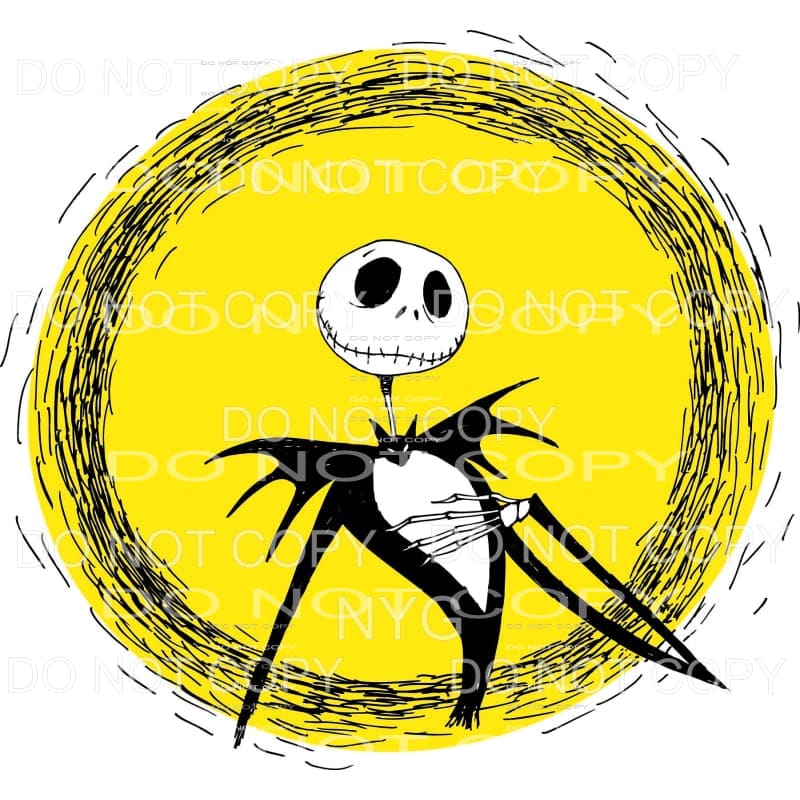 The Nightmare Before Christmas Jack Skellington Yellow 