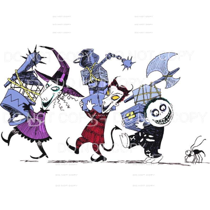 The Nightmare Before Christmas Lock Shock Barrel Characters 