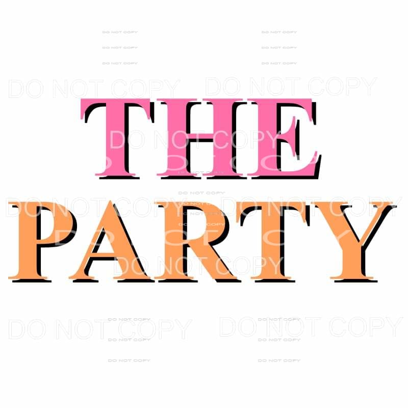 THE PARTY # 744 Sublimation transfers - Heat Transfer