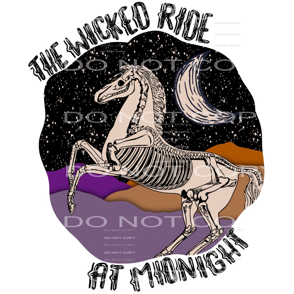 the wicked ride at midnight #7302 Sublimation transfers - 
