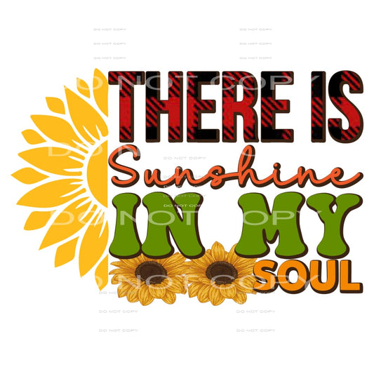 There Is Sunshine In My Soul #5372 Sublimation transfers -