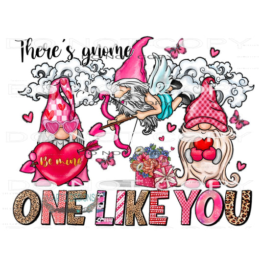 There’s Gnome One Like You #9587 Sublimation transfers -