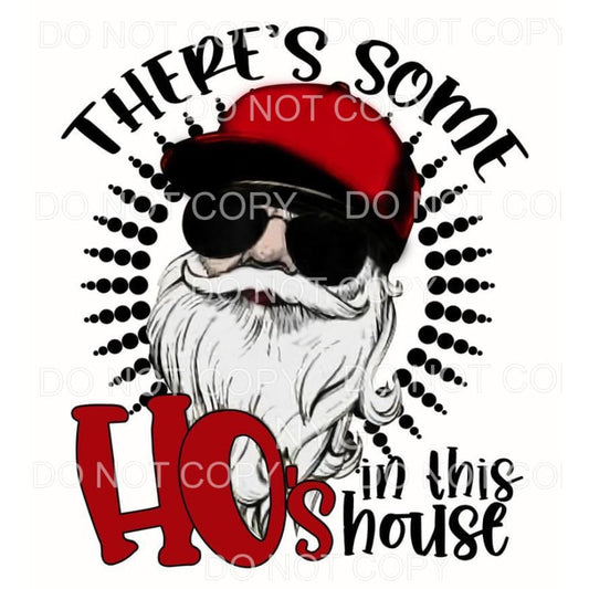 There’s Some Ho’s In The House Santa Aviators Baseball Cap 