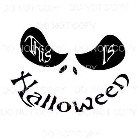 This Is Halloween Jack Skellington Face Nightmare Before 