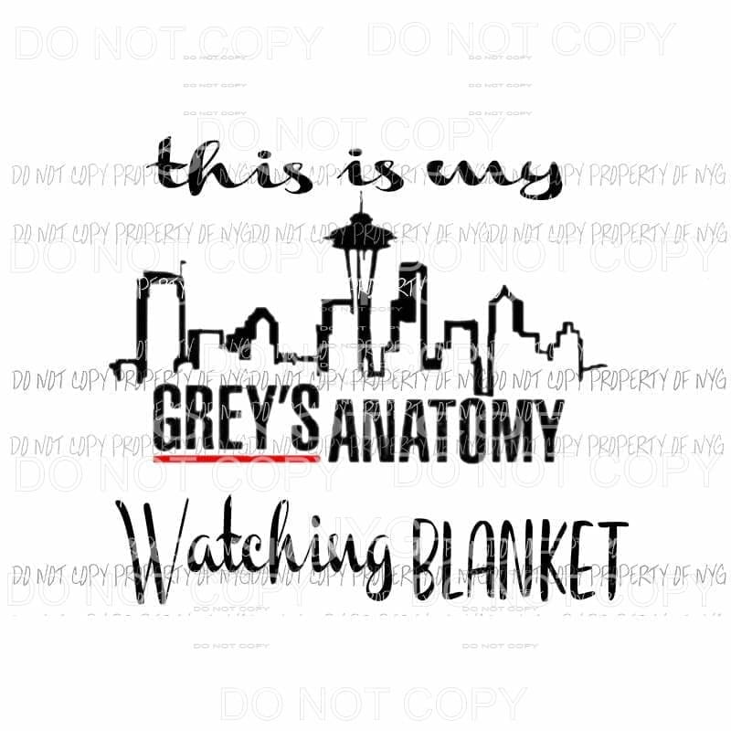 This is my Blanket GREYS ANATOMY 3 Sublimation transfers Heat Transfer