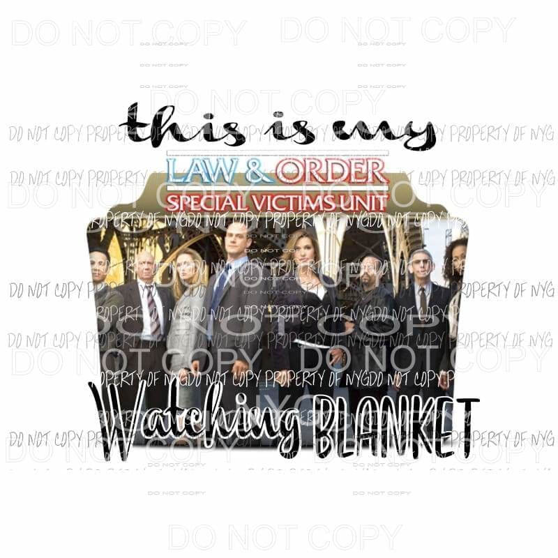 This is my Blanket LAW AND ORDER 2 Sublimation transfers Heat Transfer