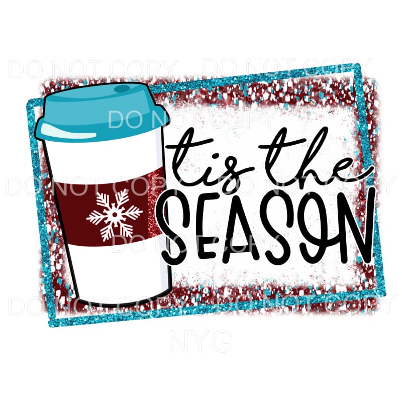 This The Season Peppermint Coffee Cup Sublimation transfers 