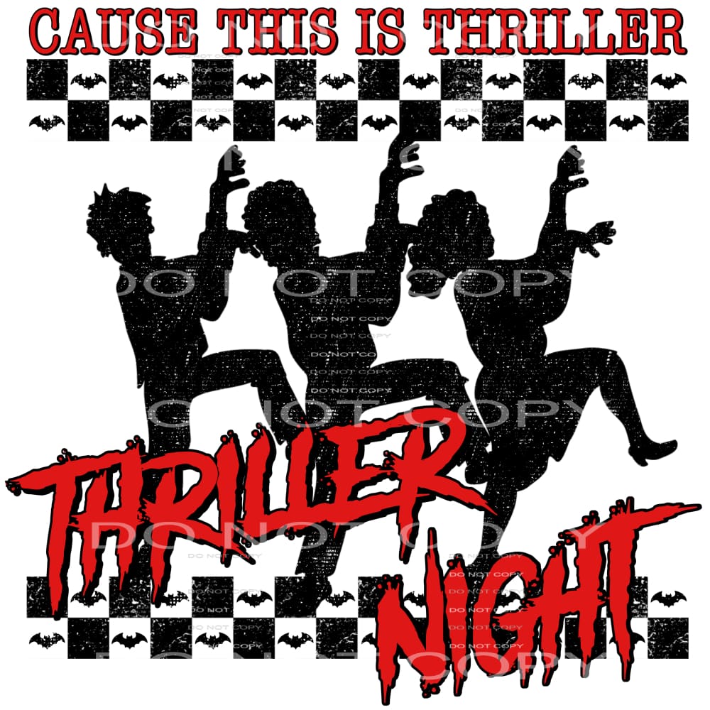thriller night #7353 Sublimation transfers - Heat Transfer