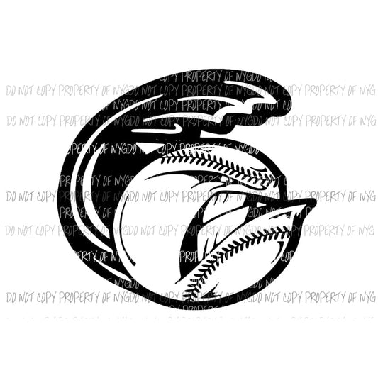 Tidal wave baseball custom Sublimation transfers Heat Transfer